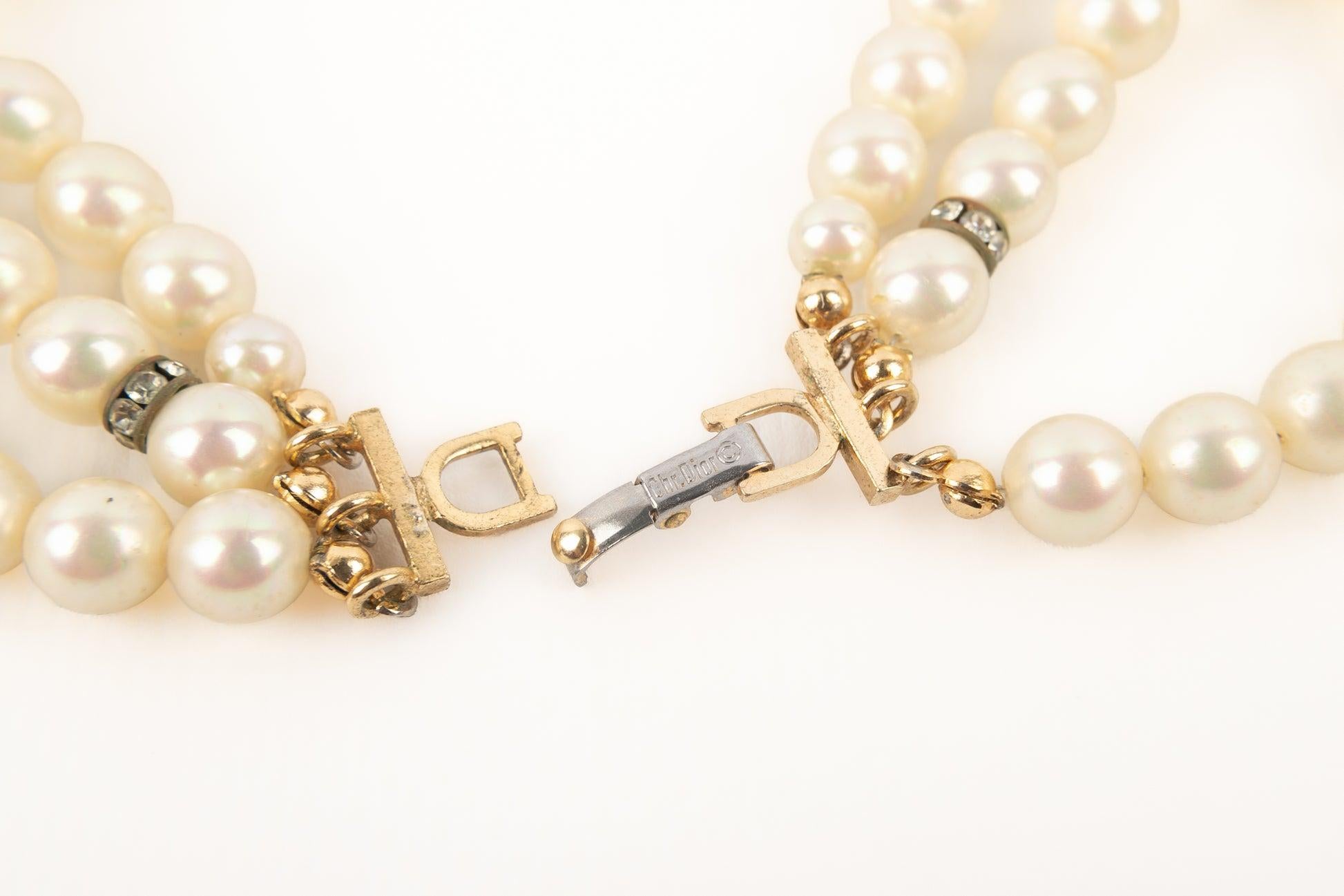 Christian Dior Pearl Necklace For Sale 6
