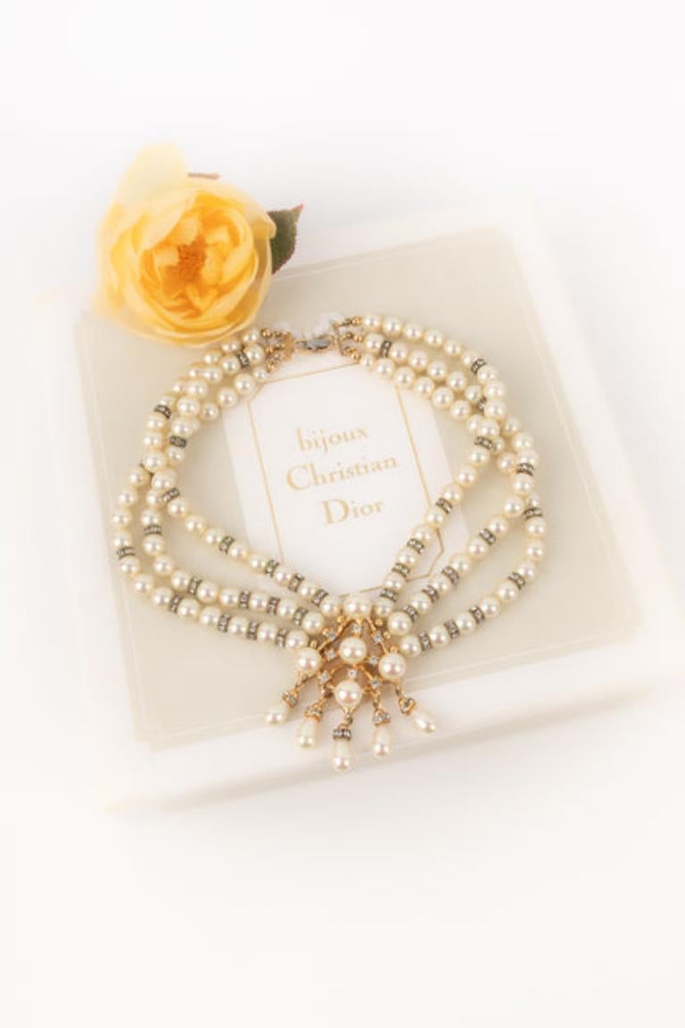 Christian Dior Pearl Necklace For Sale 7