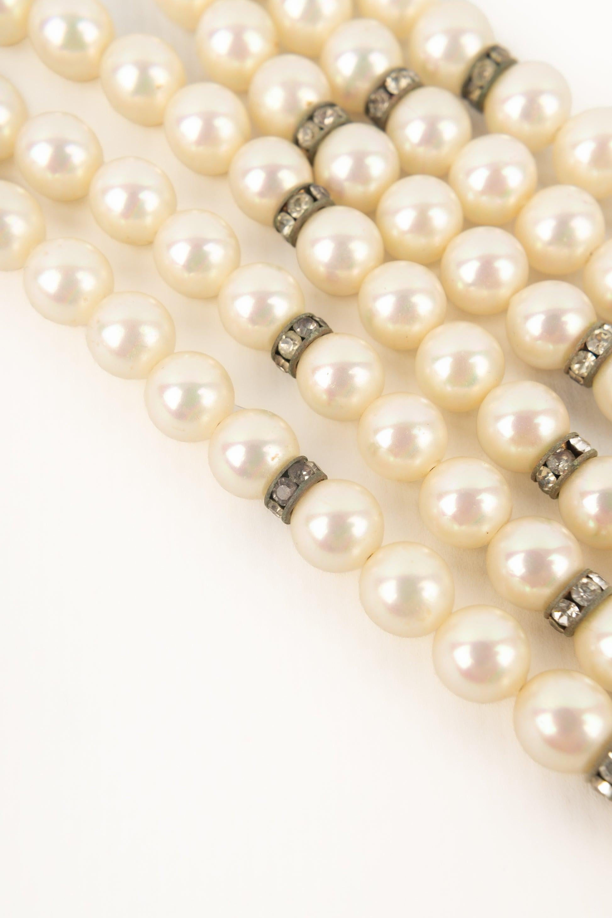 Christian Dior Pearl Necklace For Sale 1