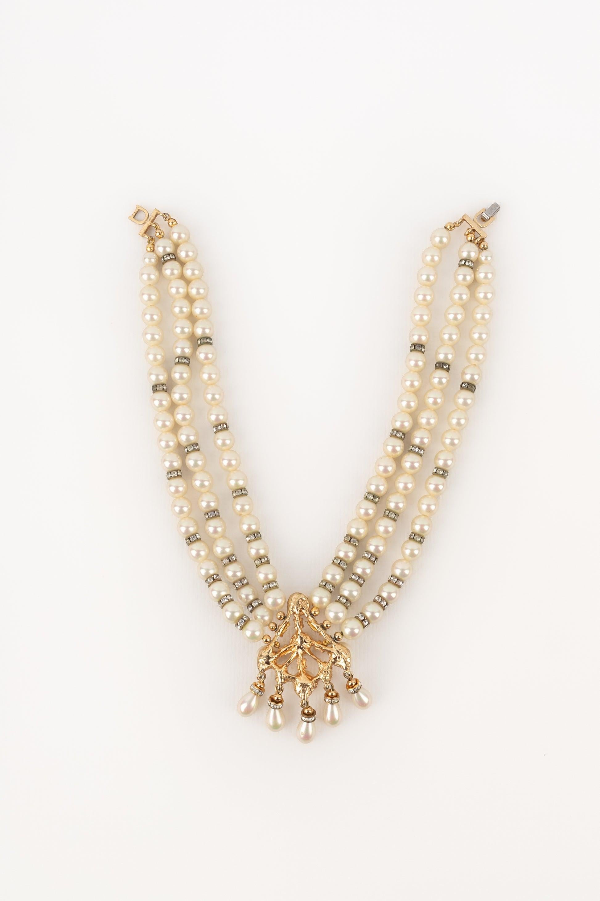 Christian Dior Pearl Necklace For Sale 5