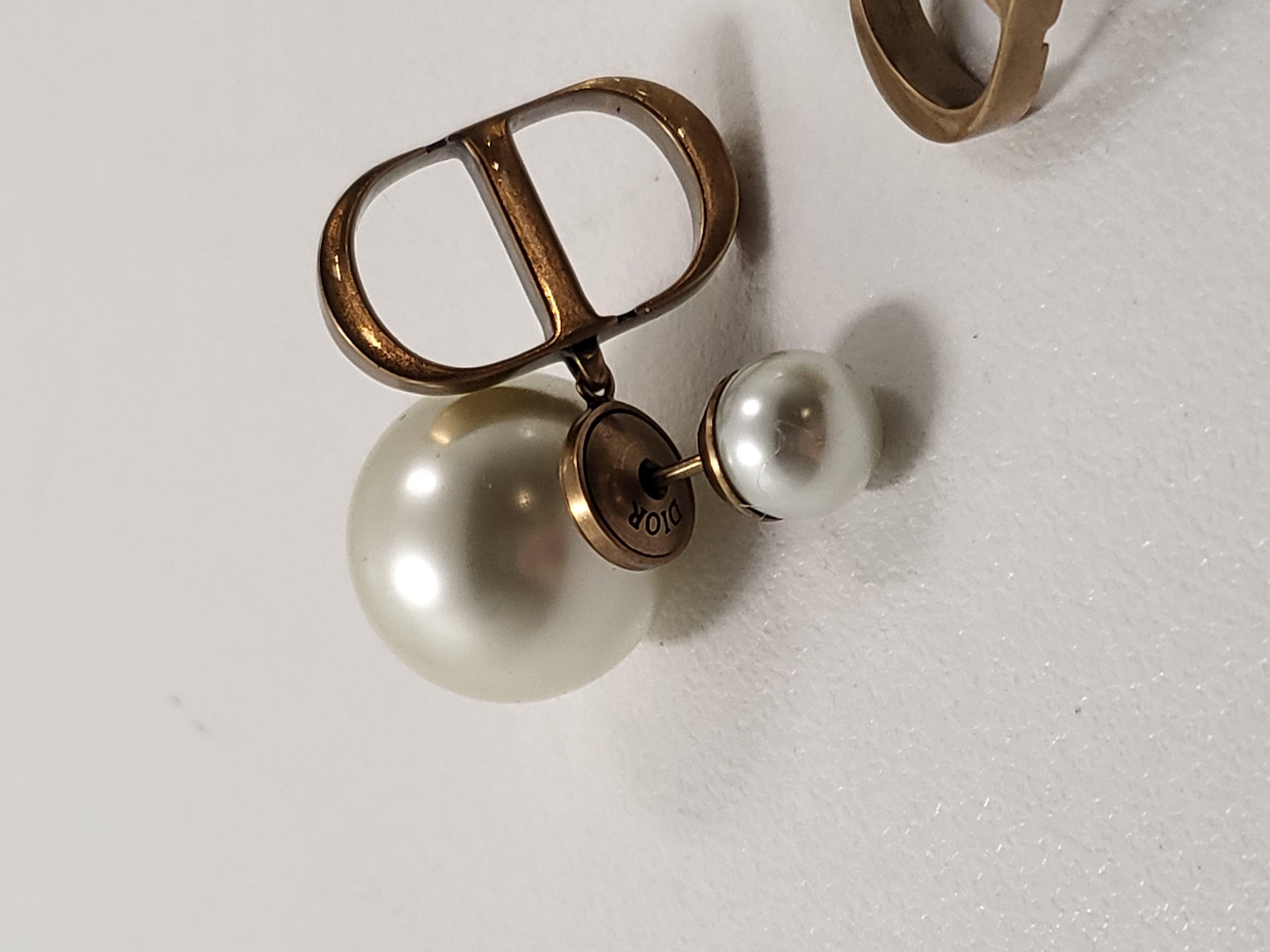 cd pearl earrings