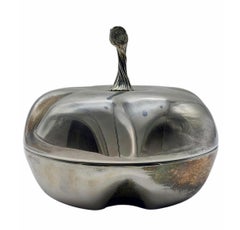 Christian Dior für Dior Home: Dekorative Schachtel „Zucca“ aus versilbertem Metall, 1970er Jahre