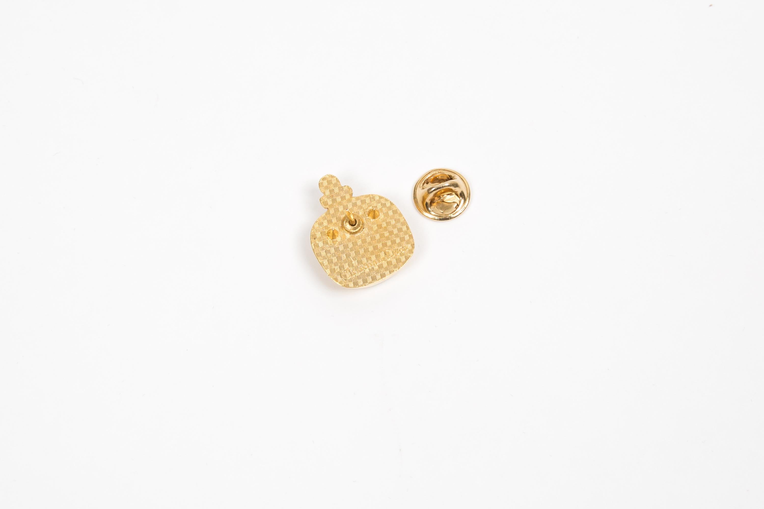Christian Dior Perfume Bottle Brooch Pin In Good Condition For Sale In Paris, FR