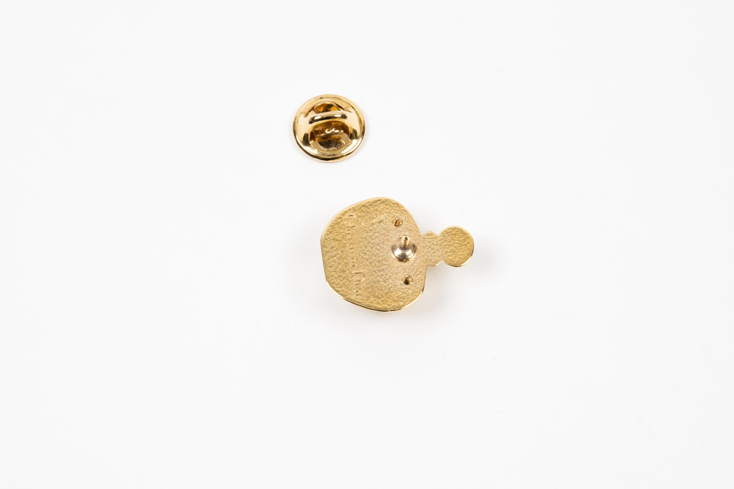Christian Dior Perfume Bottle Brooch Pin In Good Condition For Sale In Paris, FR