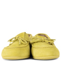 CHRISTIAN DIOR Peridot green suede 2025 MISS DIOR STREET Loafers Shoes 38