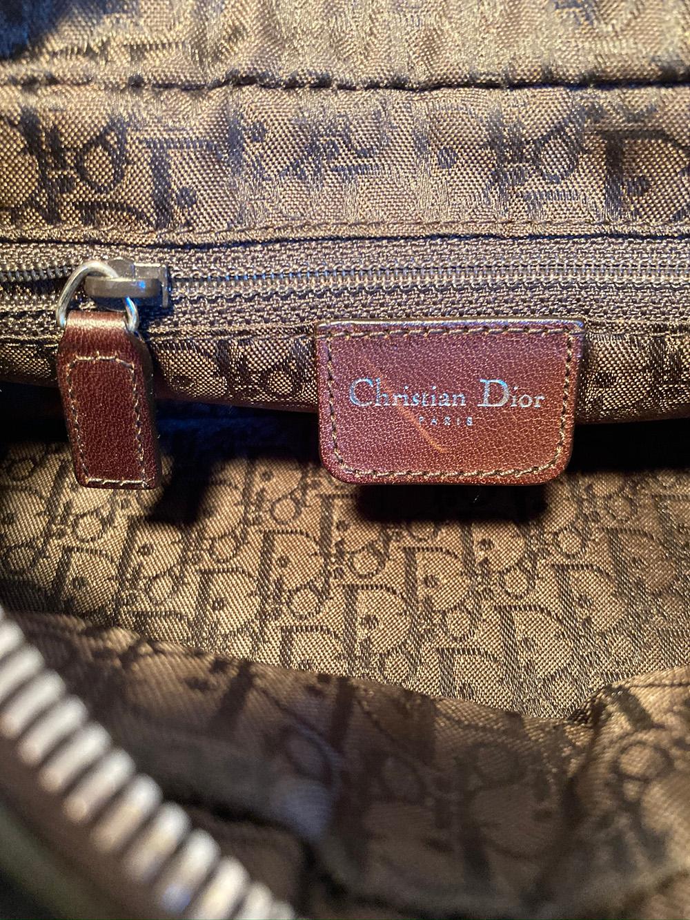 Women's Christian Dior Pewter Lady Di Handbag