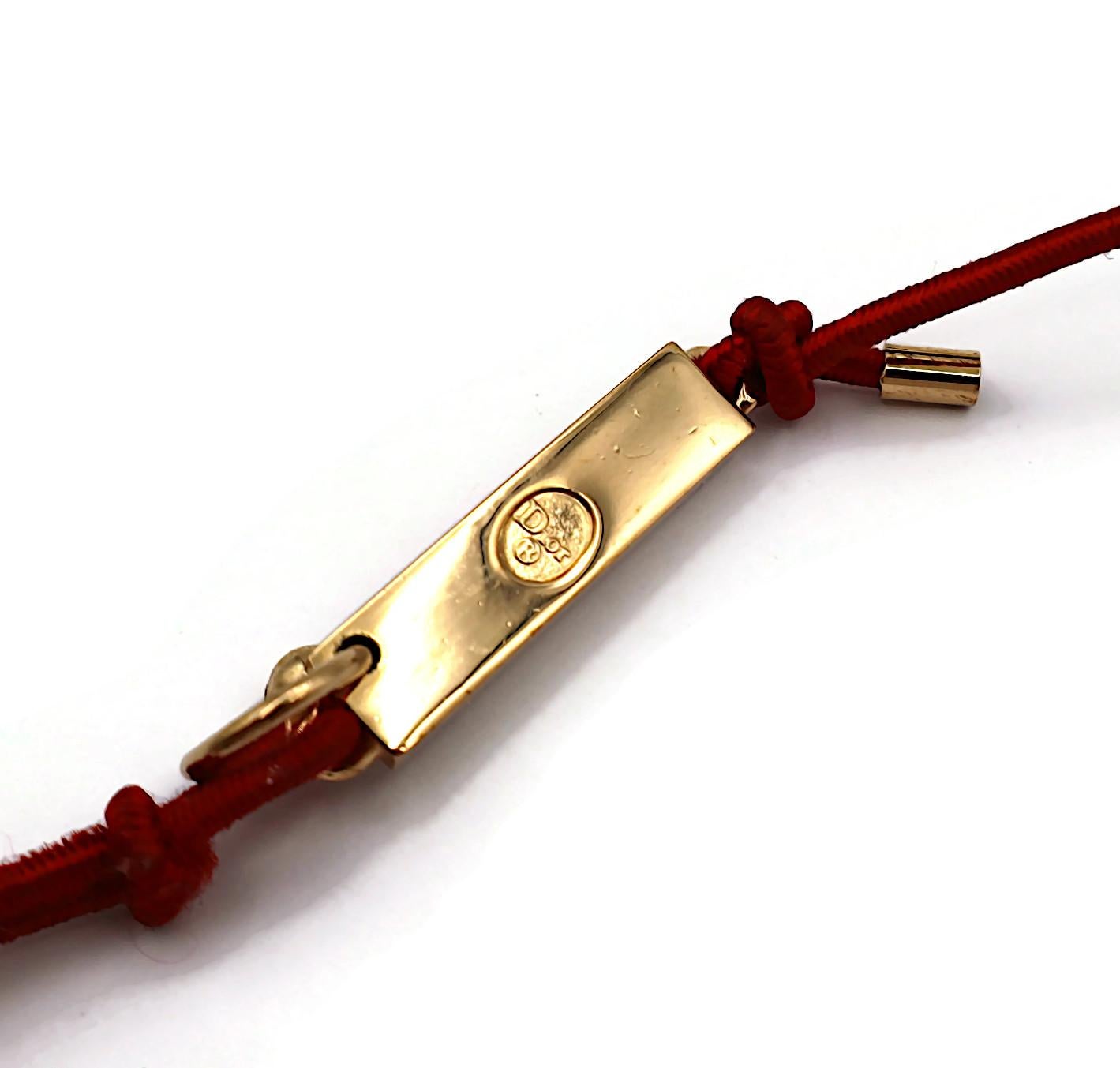 CHRISTIAN DIOR Pierced Hardcore Logo Choker Necklace For Sale 9
