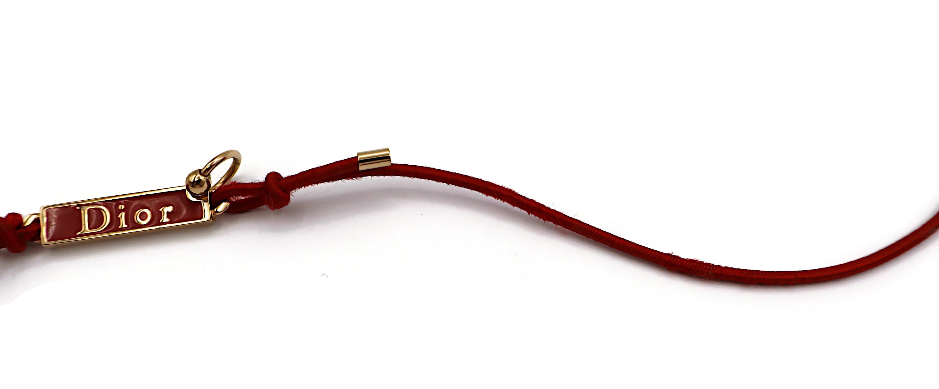 CHRISTIAN DIOR Pierced Hardcore Logo Choker Necklace For Sale 5