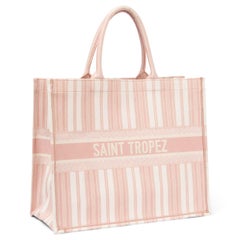 CHRISTIAN DIOR pink 2019 DIORIVIERA SAINT TROPEZ LARGE BOOK Tote Bag