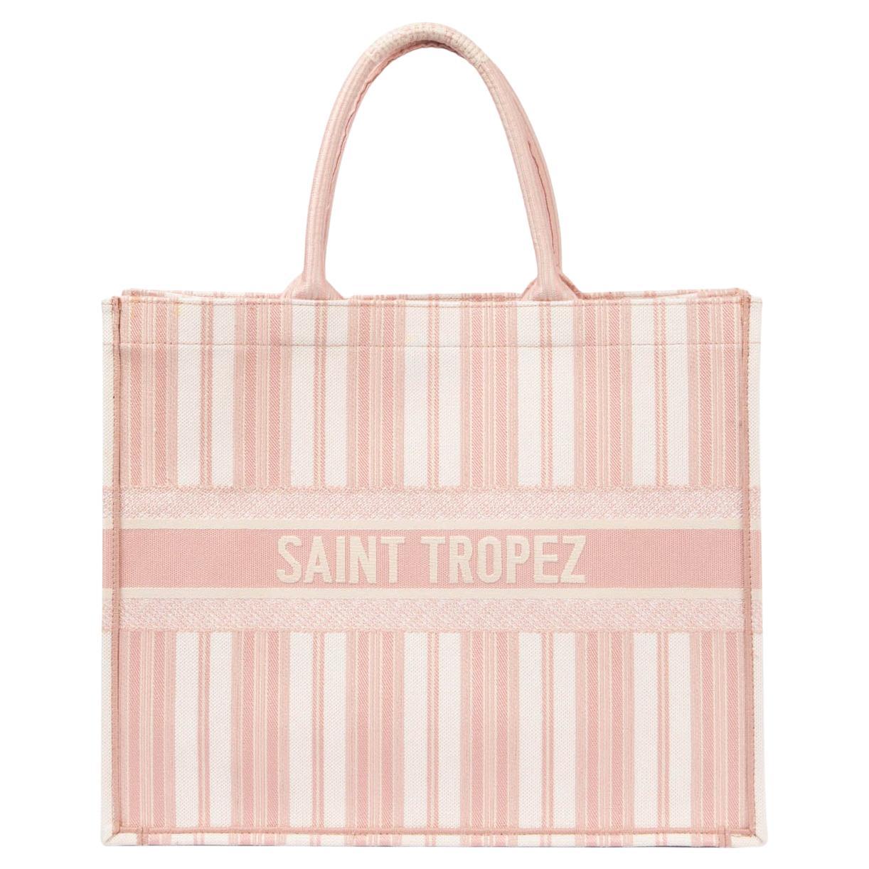 CHRISTIAN DIOR - Sac cabas rose « DIORIVIERA SAINT TROPEZ LARGE BOOK » 2019