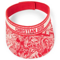 CHRISTIAN DIOR pink 2021 DIORIVIERA TOILE DE JOUY Visor Hat