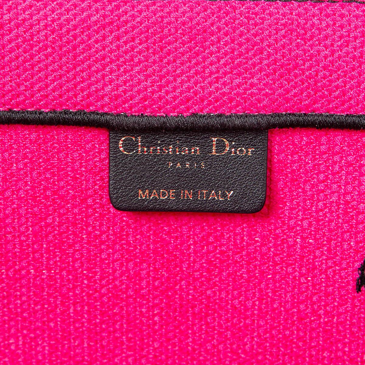 CHRISTIAN DIOR pink 2022 TOILE DE JOUY ZOOM POP LARGE BOOK Tote Bag 3