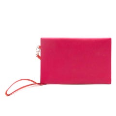 Christian Dior Rosa und Orange Block Clutch