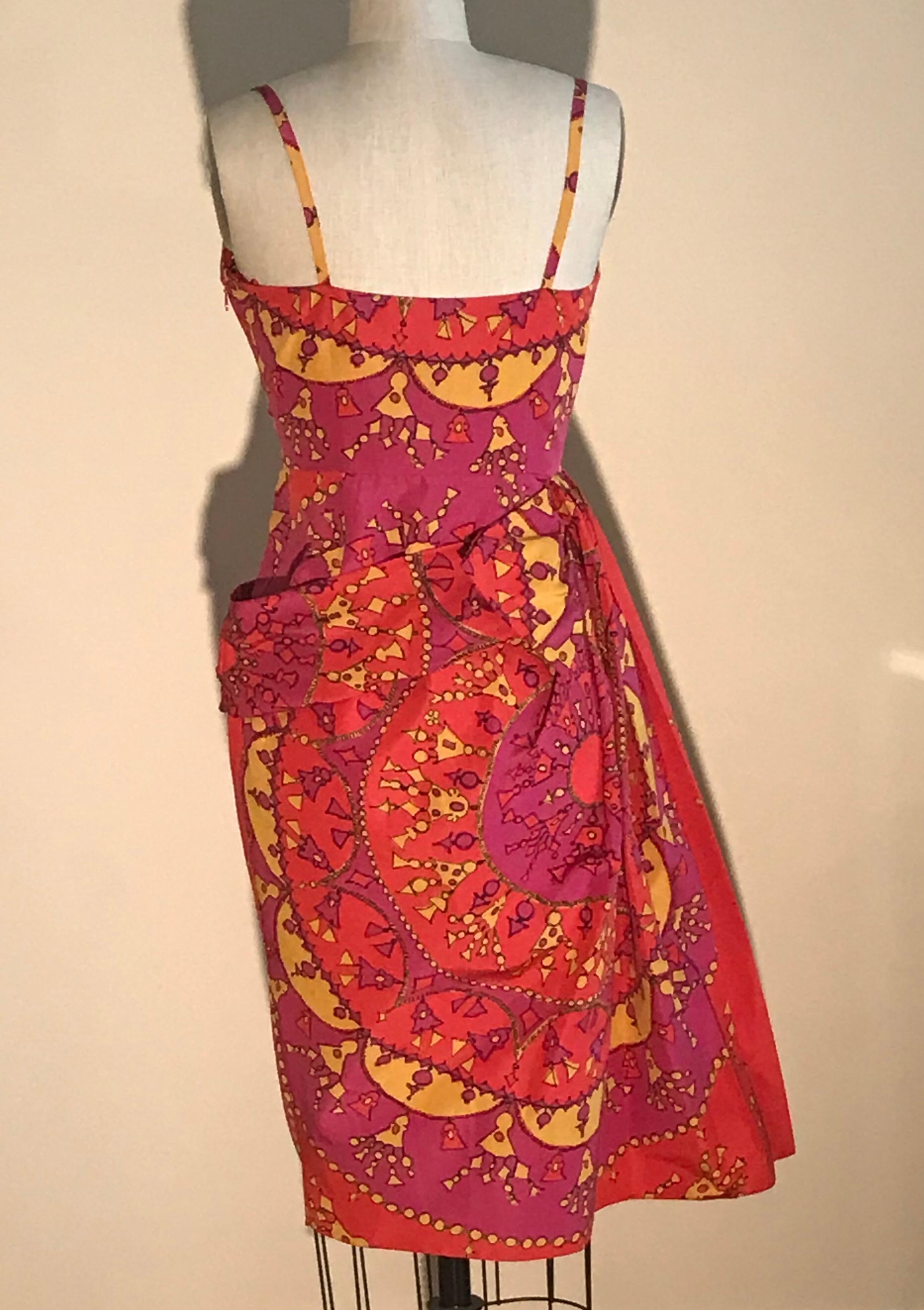 dior print dress
