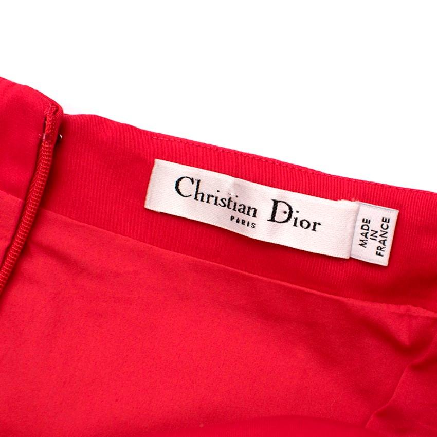 Christian Dior Pink Belted Off-Shoulder Dress M 1