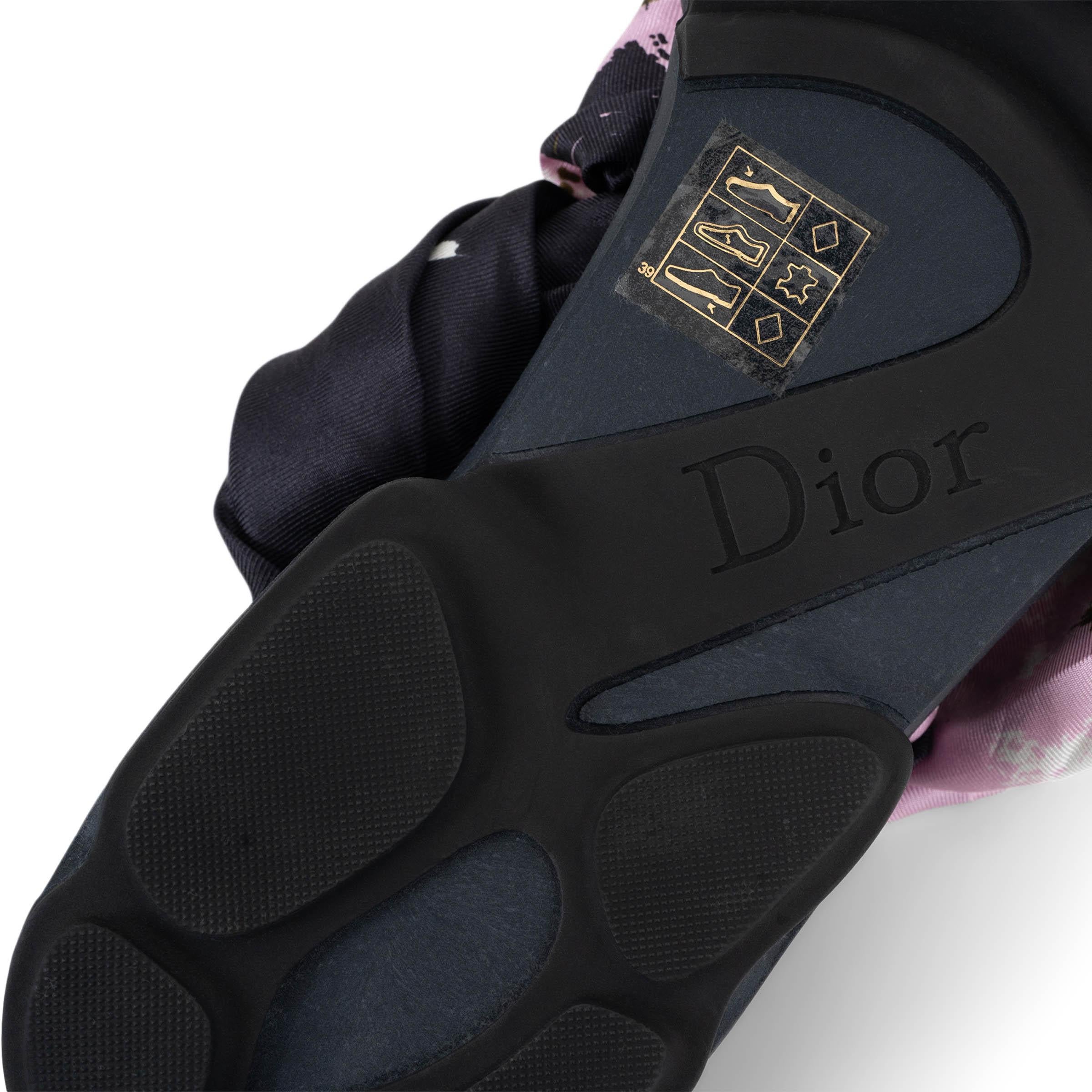 CHRISTIAN DIOR pink blue 2015 BROOKLYN SCARF Sandals Shoes 40.5 For Sale 5