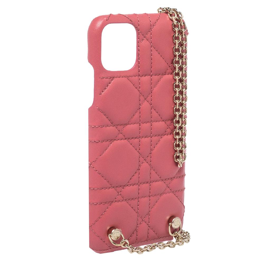 dior pink cannage case