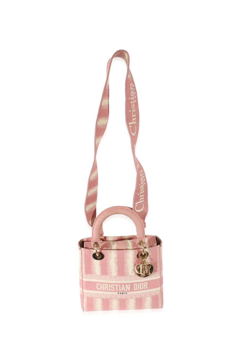 CD Fireworks Pink 24 Lady Dior Bag Canvas 336730