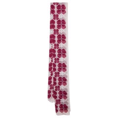 Christian Dior Pink Clover Love Printed Silk Scarf