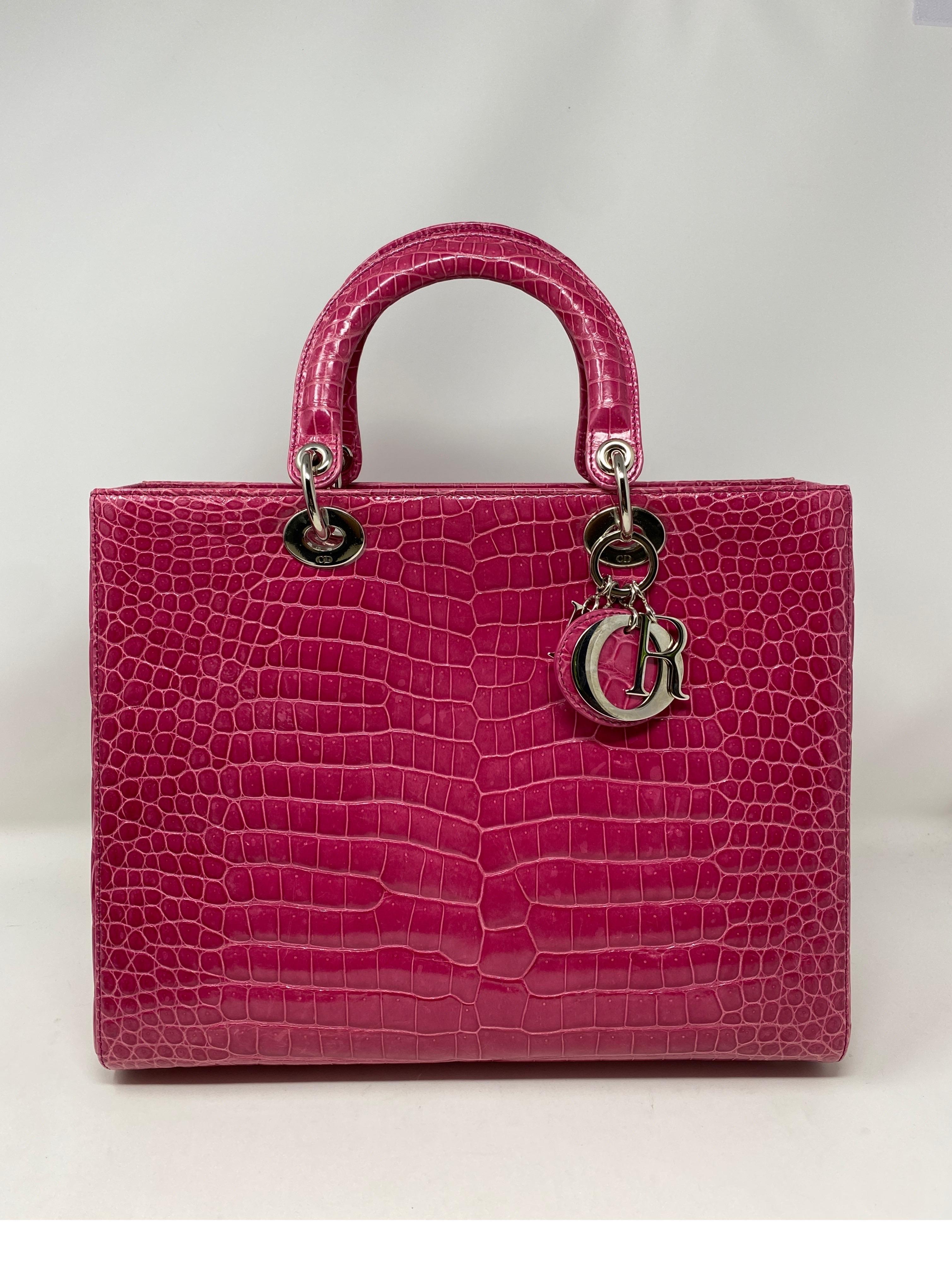 lady dior crocodile bag