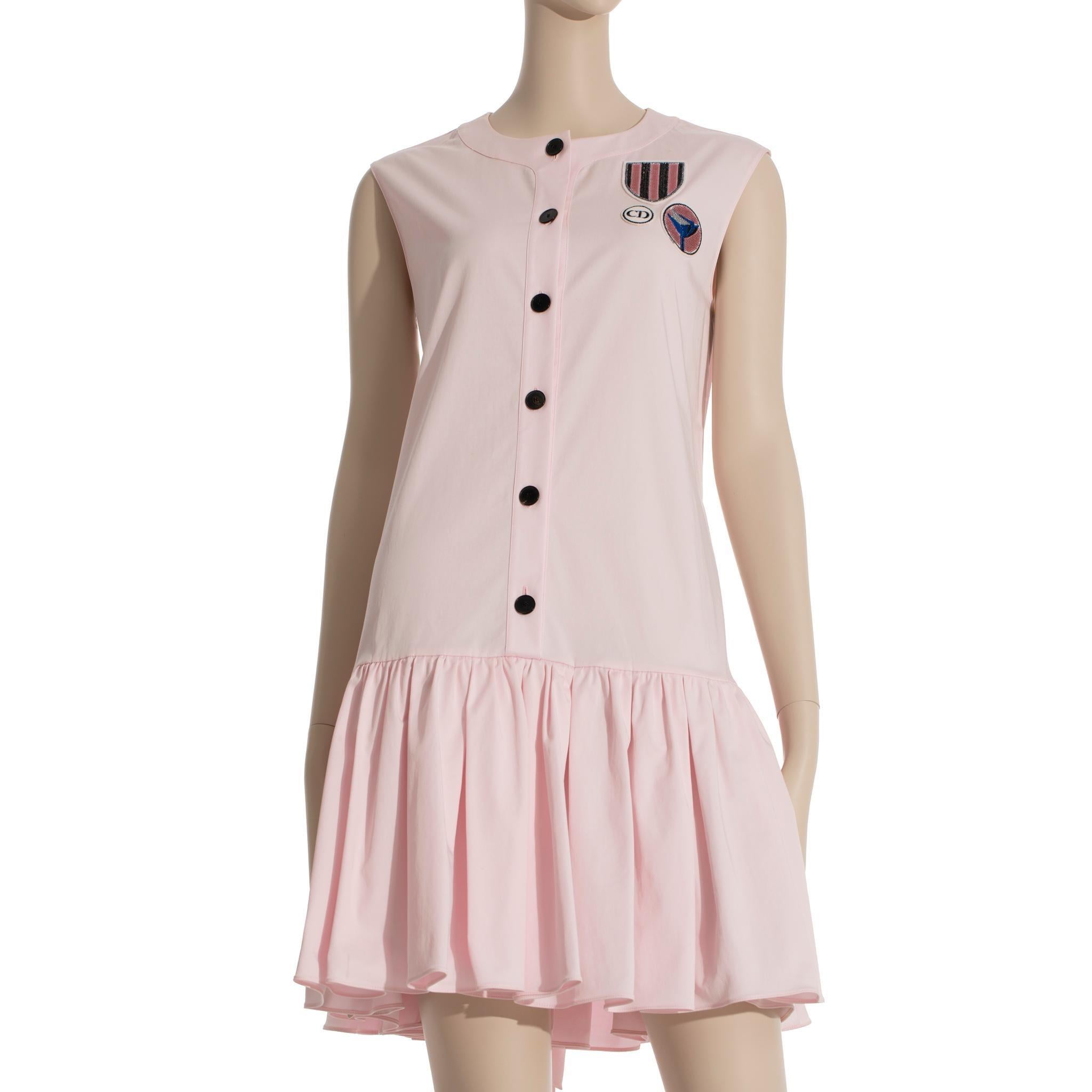 Christian Dior Vestido Rosa Talla 42 FR 2
