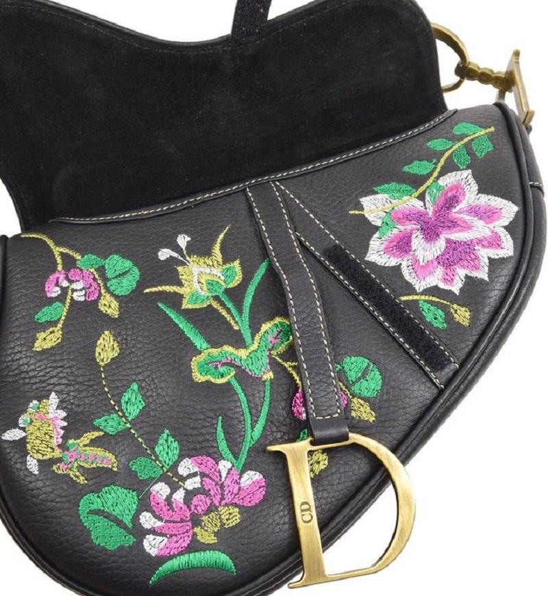 green dior saddle bag