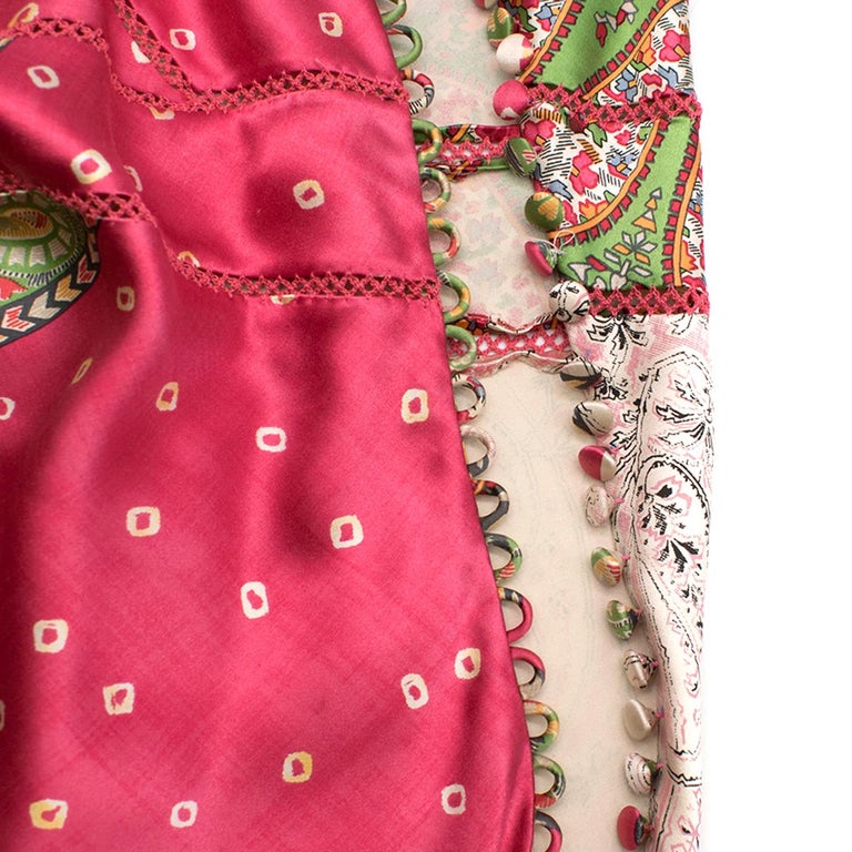 Christian Dior Pink and Green Paisley Silk Gown UK 12 at 1stDibs | pink and  green paisley, dior silk maxi dress pink, pink and green gown