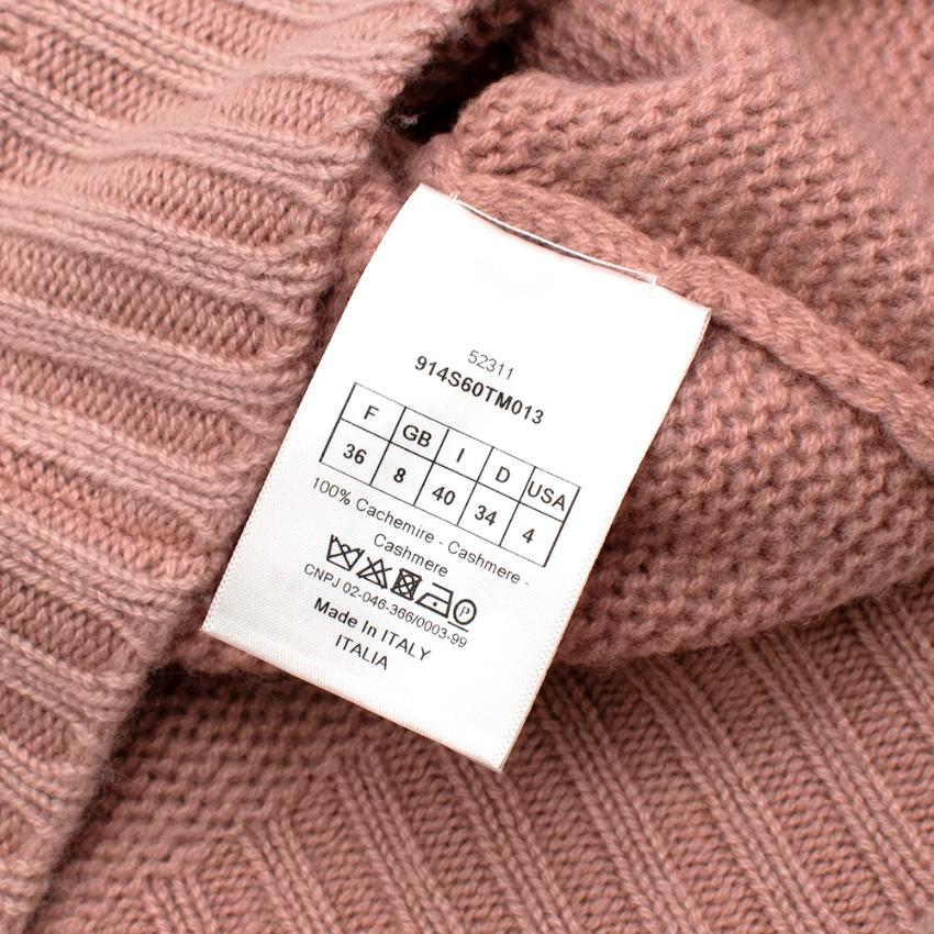 Christian Dior Jersey de cachemira J'Adior 8 de punto rosa US4 en Excelente Estado en London, GB