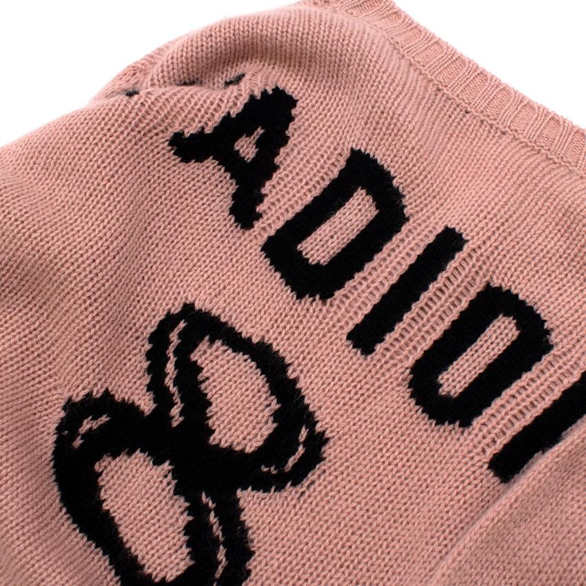 Christian Dior Jersey de cachemira J'Adior 8 de punto rosa US4 3