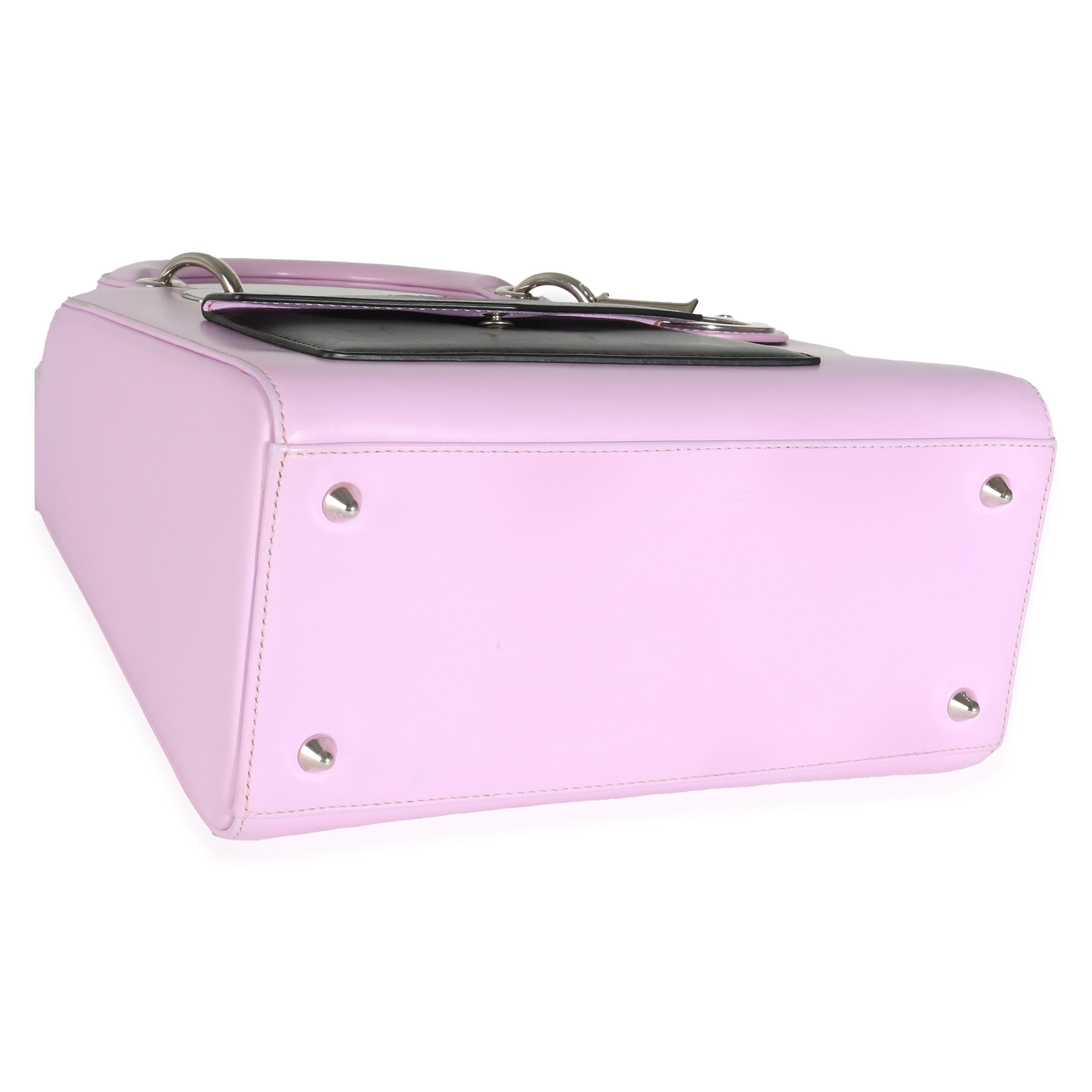 Christian Dior Pink Lambskin Pockets Medium Lady Dior 3