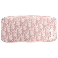 Christian Dior Pink Monogram Logo Small Pouch Bag