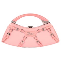 Christian Dior Pink Patent Leather & Enamel The Latest Blonde Frame Bag