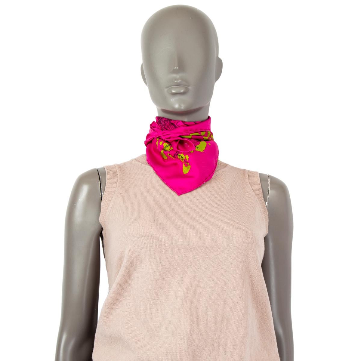 dior pink silk scarf