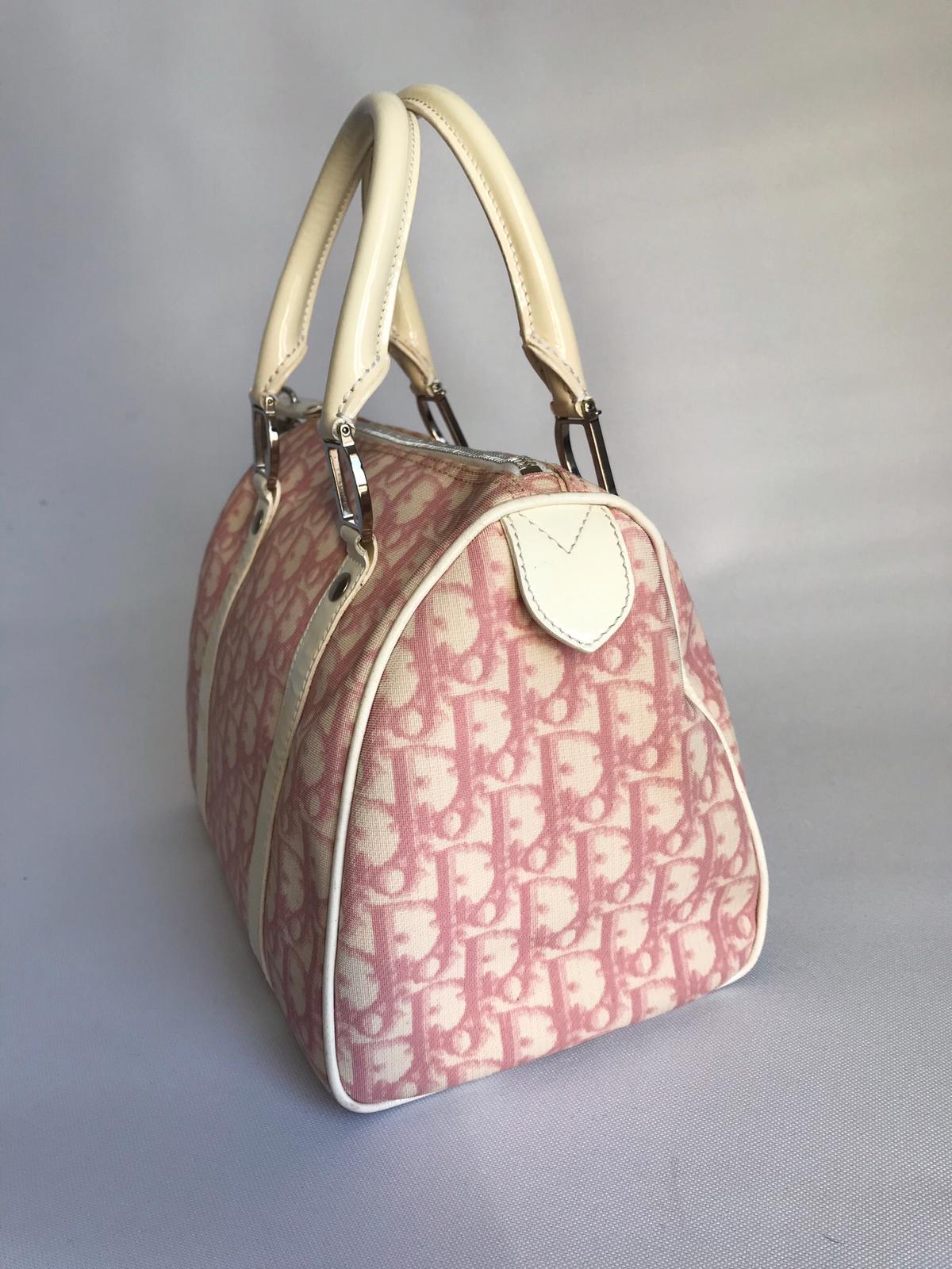 Christian Dior Pink Trotter Boston Bag, Circa 2004 1