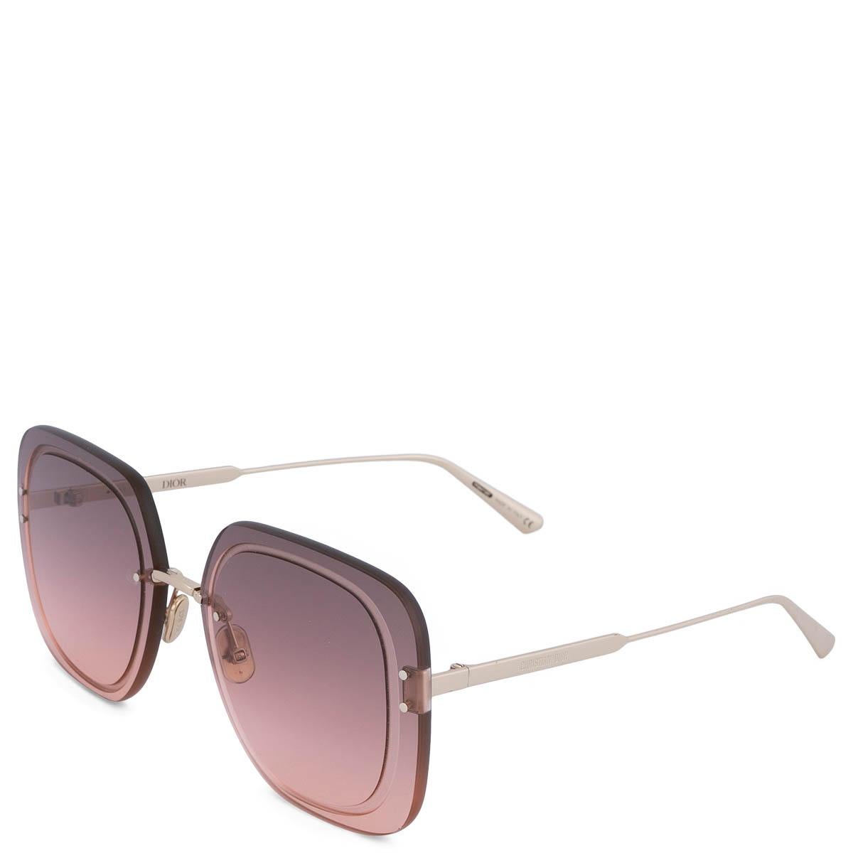100% authentic Christian Dior UltraDior CD40031U sunglasses in light brown and light pink acetate whit gold-tone details and gradient brown lenses. Have been worn and are in excellent condition. Come with case.

Measurements
Model	Christian Dior