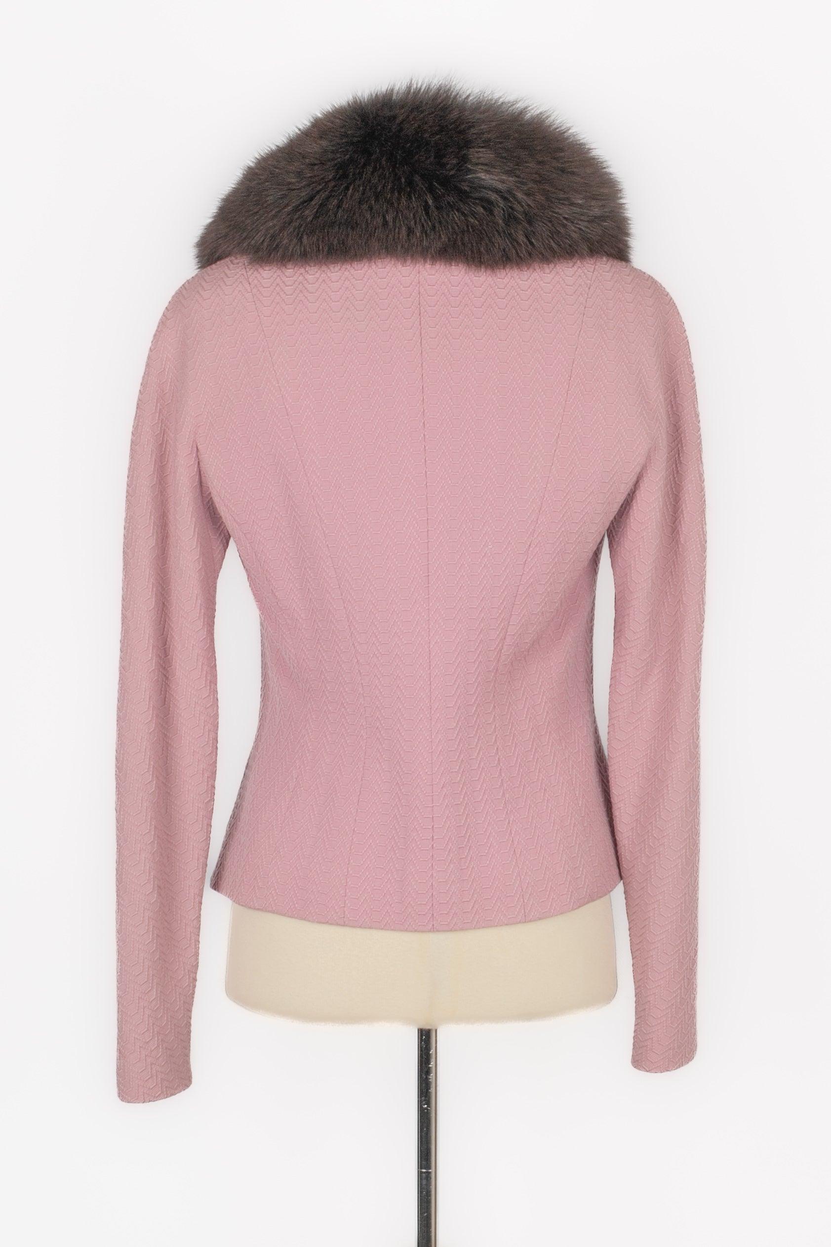 Brown Christian Dior Pink Wool Jacket, 2009 For Sale