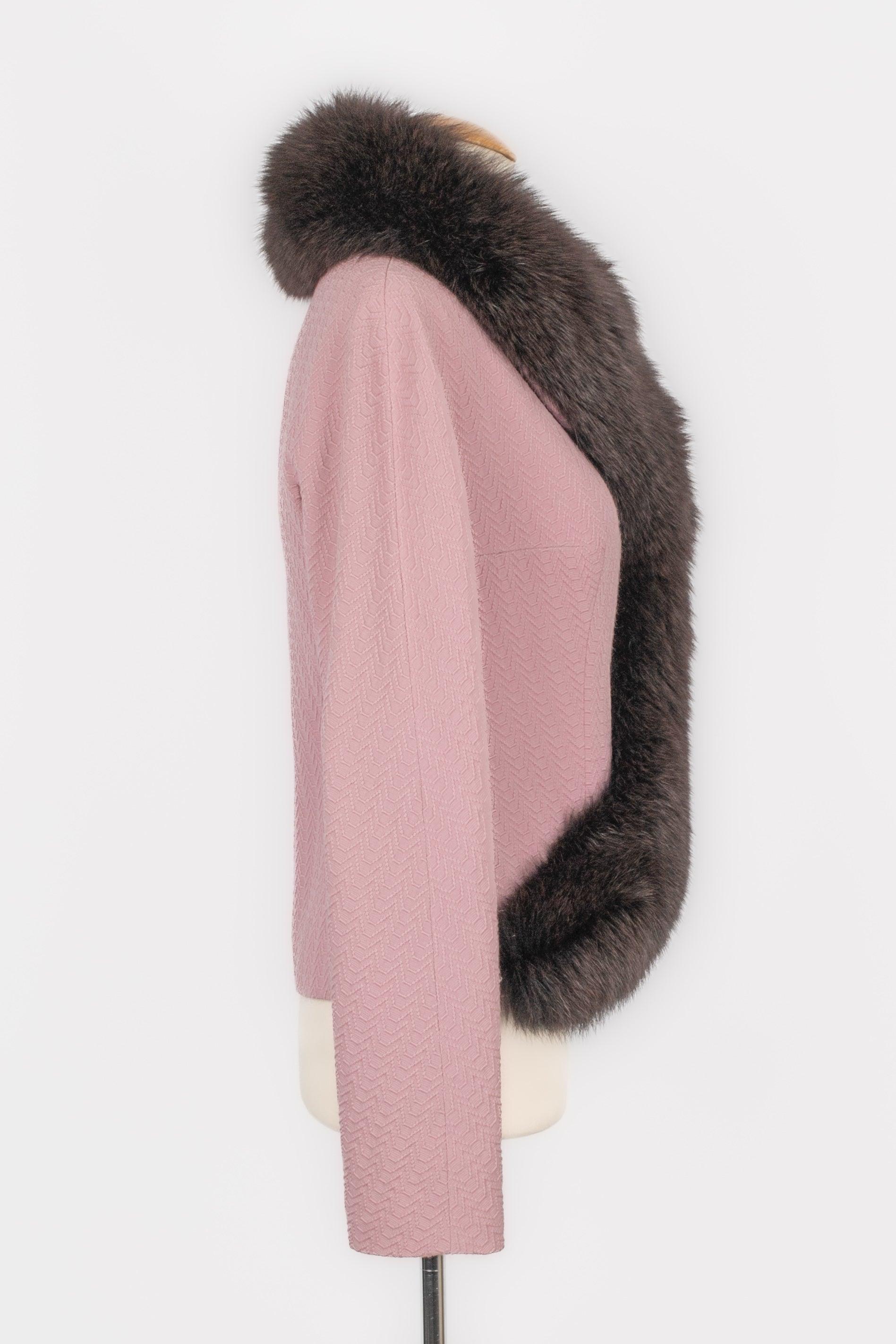 Christian Dior Pink Wool Jacket, 2009 In Excellent Condition For Sale In SAINT-OUEN-SUR-SEINE, FR