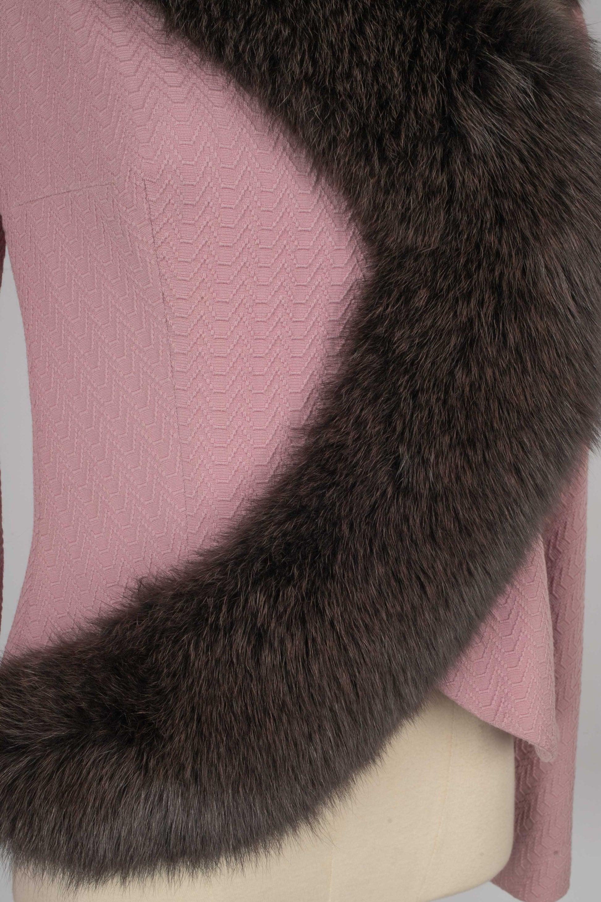Women's Christian Dior Pink Wool Jacket, 2009 For Sale