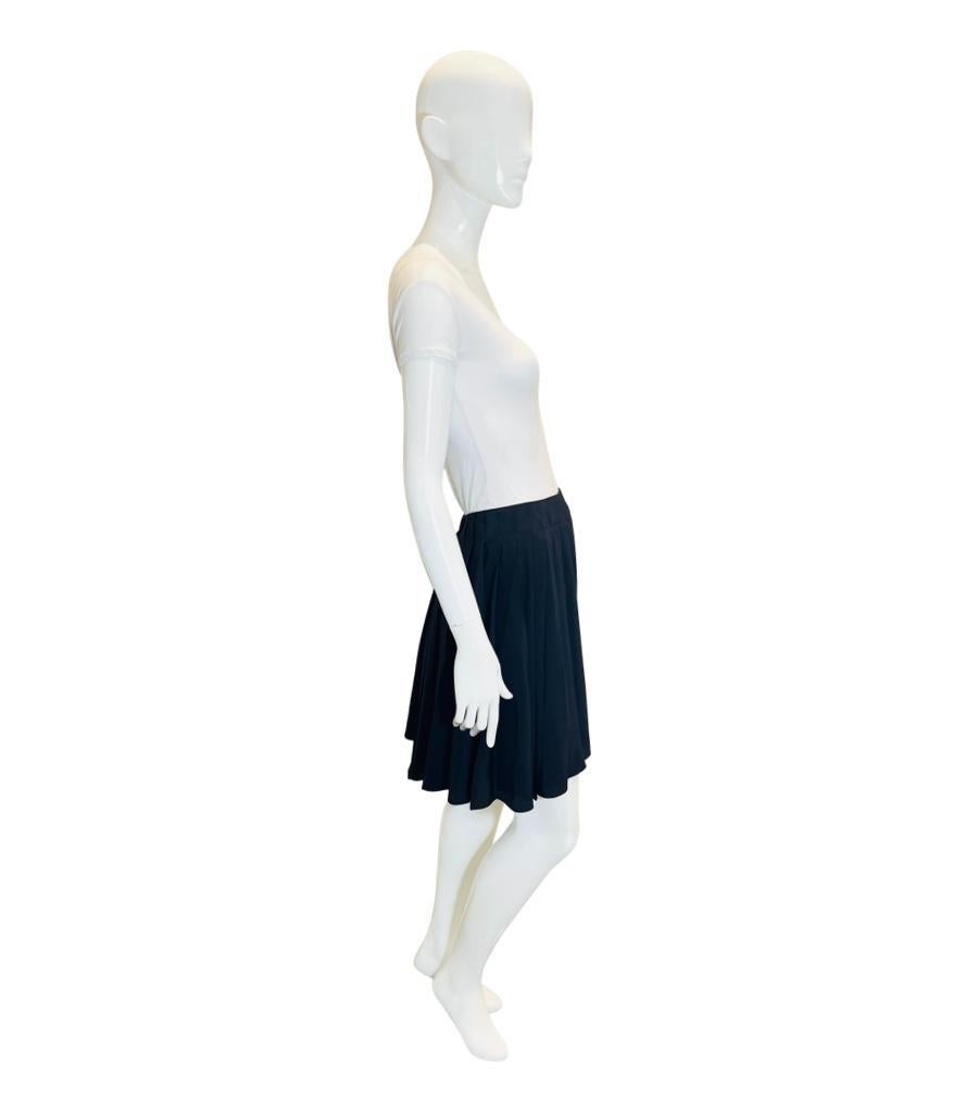 Christian Dior Pleated Silk Skirt In Excellent Condition For Sale In London, GB