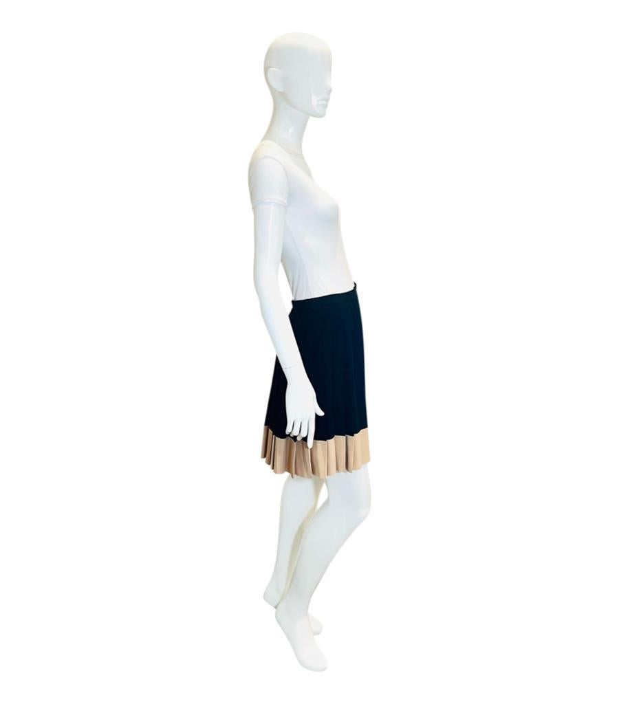 Christian Dior Pleated Silk Skirt In Excellent Condition In London, GB