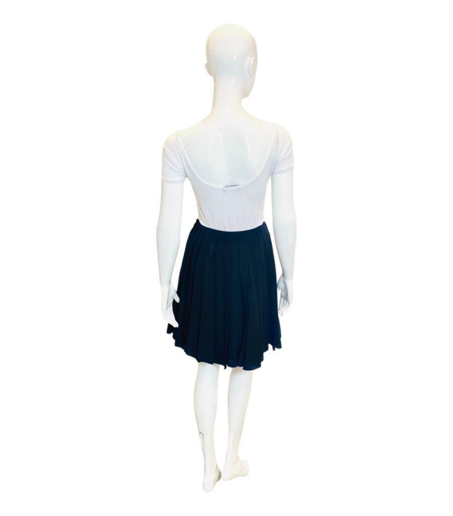 Women's Christian Dior Pleated Silk Skirt For Sale