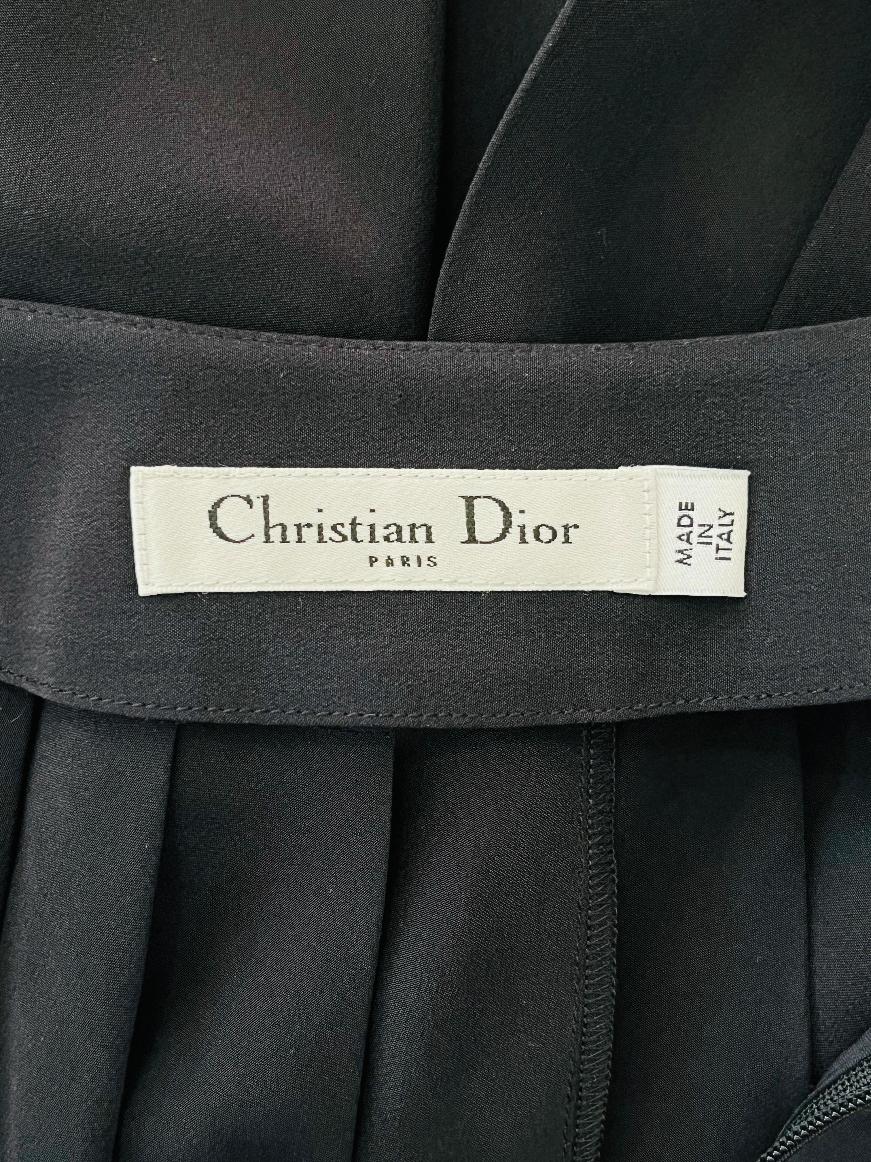 Christian Dior Pleated Silk Skirt For Sale 1