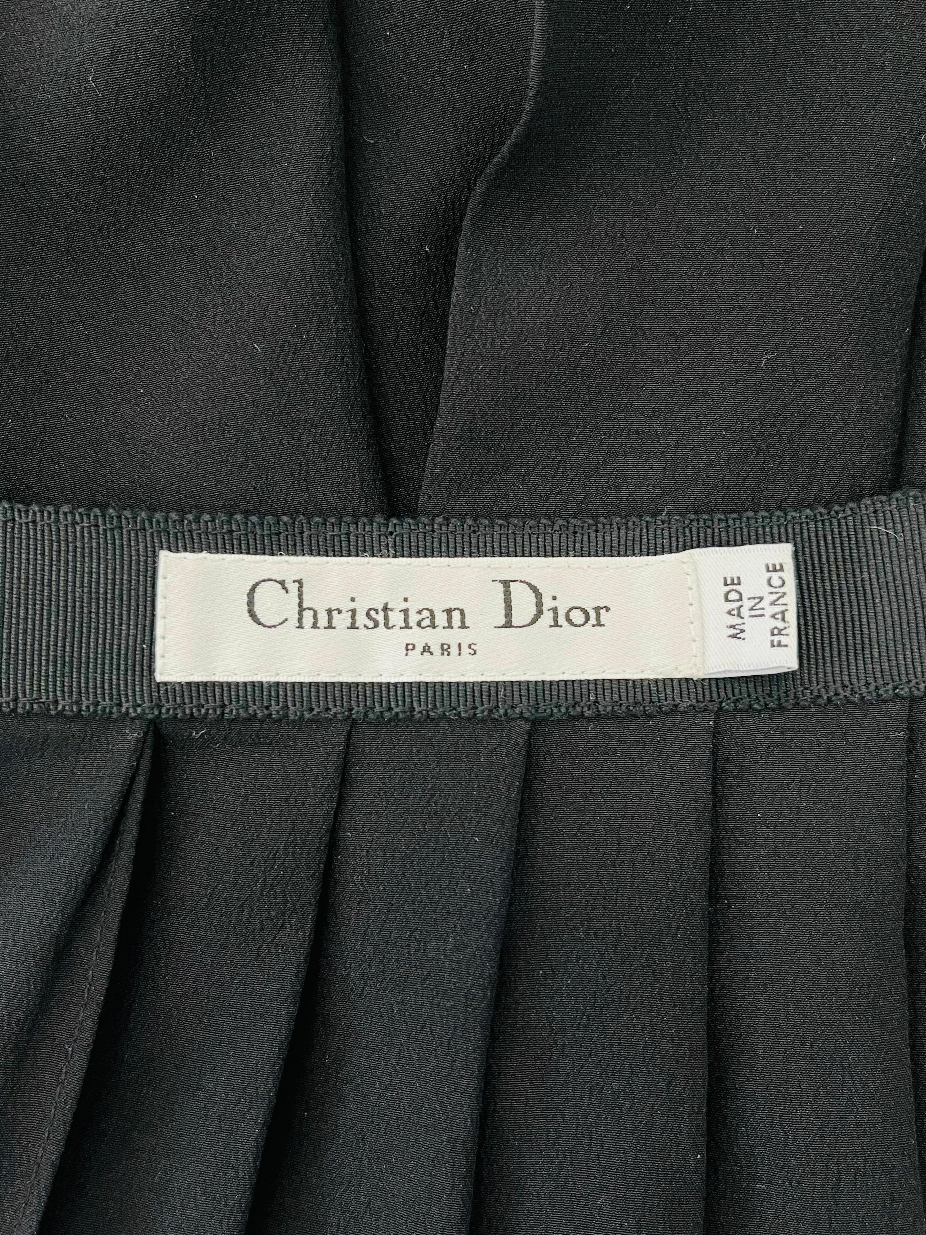 Christian Dior Pleated Silk Skirt 1