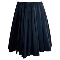 Christian Dior Pleated Silk Skirt