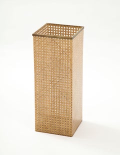 Christian Dior Plexiglass & Cane Umbrella Stand, France, c. 1950