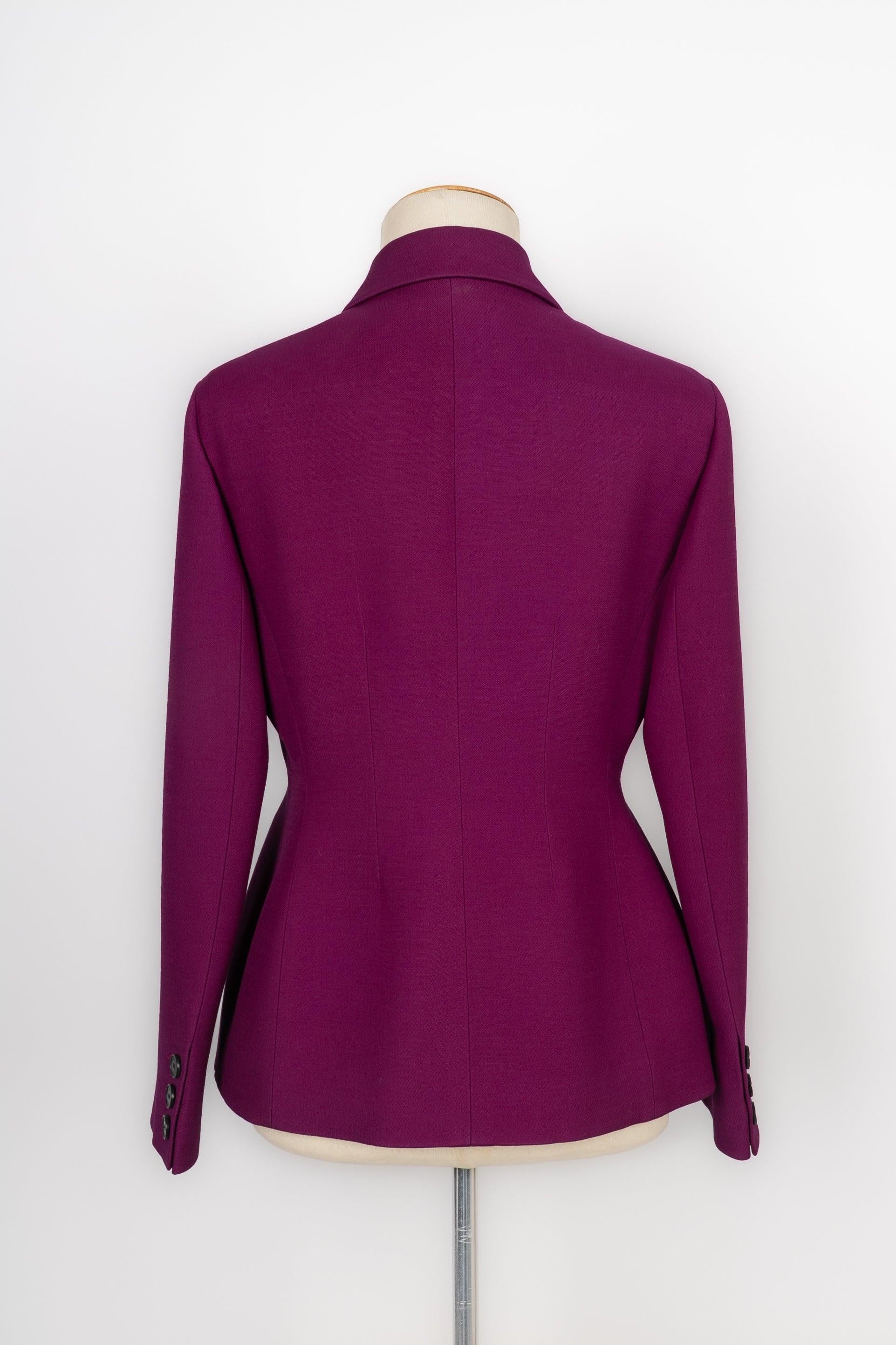 Purple Christian Dior Plum-color Suit Jacket For Sale