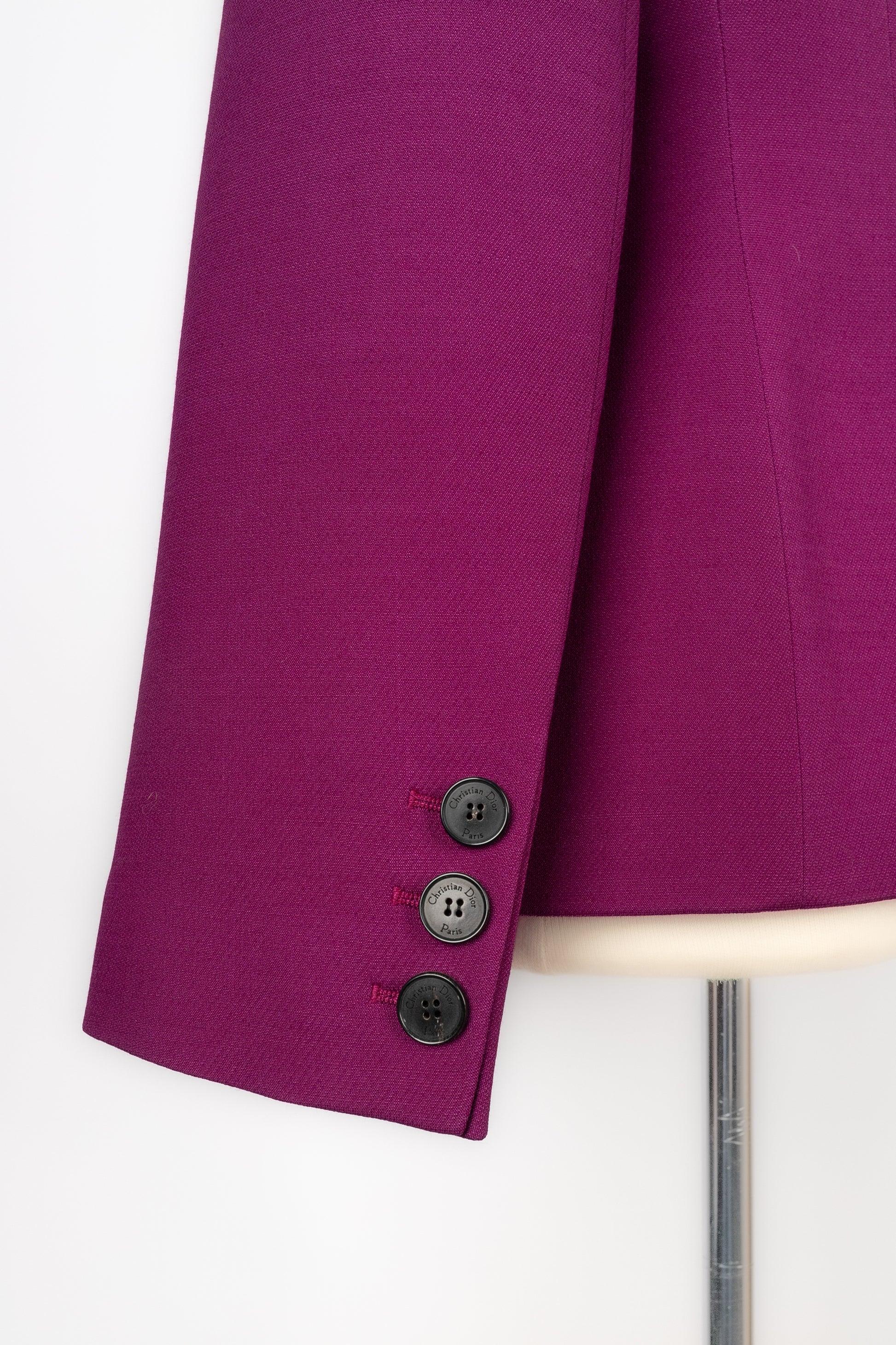 Women's Christian Dior Plum-color Suit Jacket For Sale