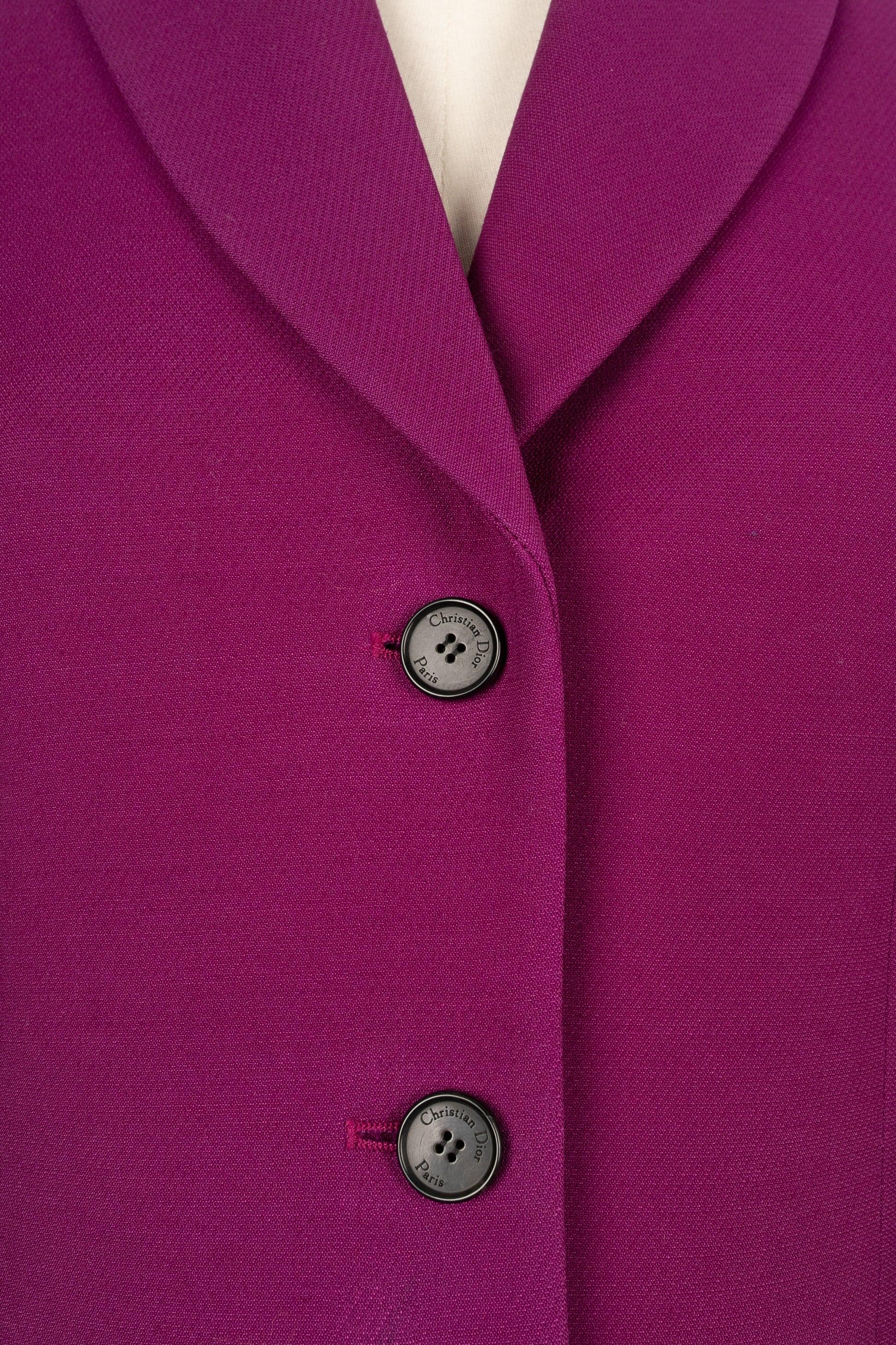 Christian Dior Plum-color Suit Jacket For Sale 1