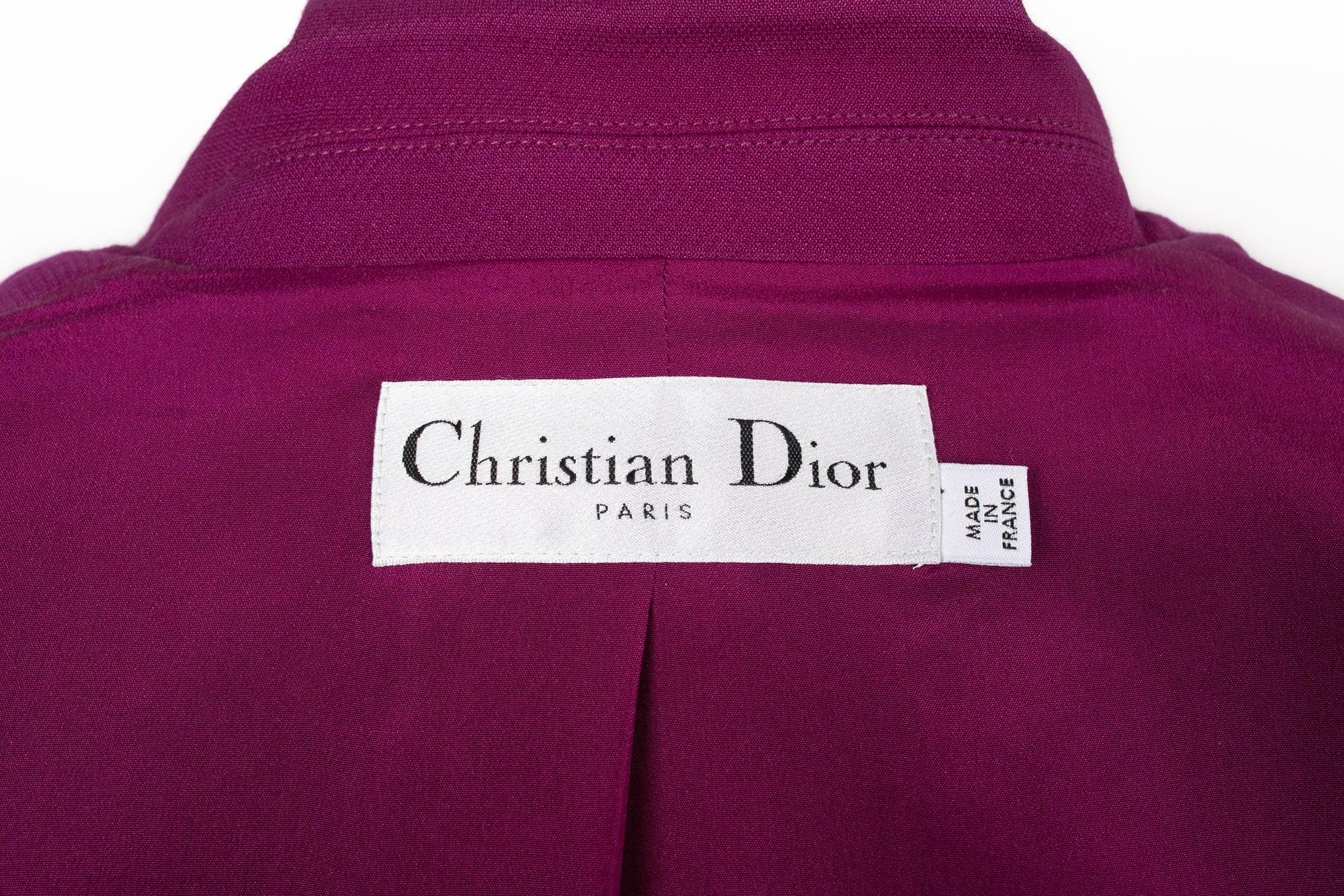 Christian Dior Plum-color Suit Jacket For Sale 3
