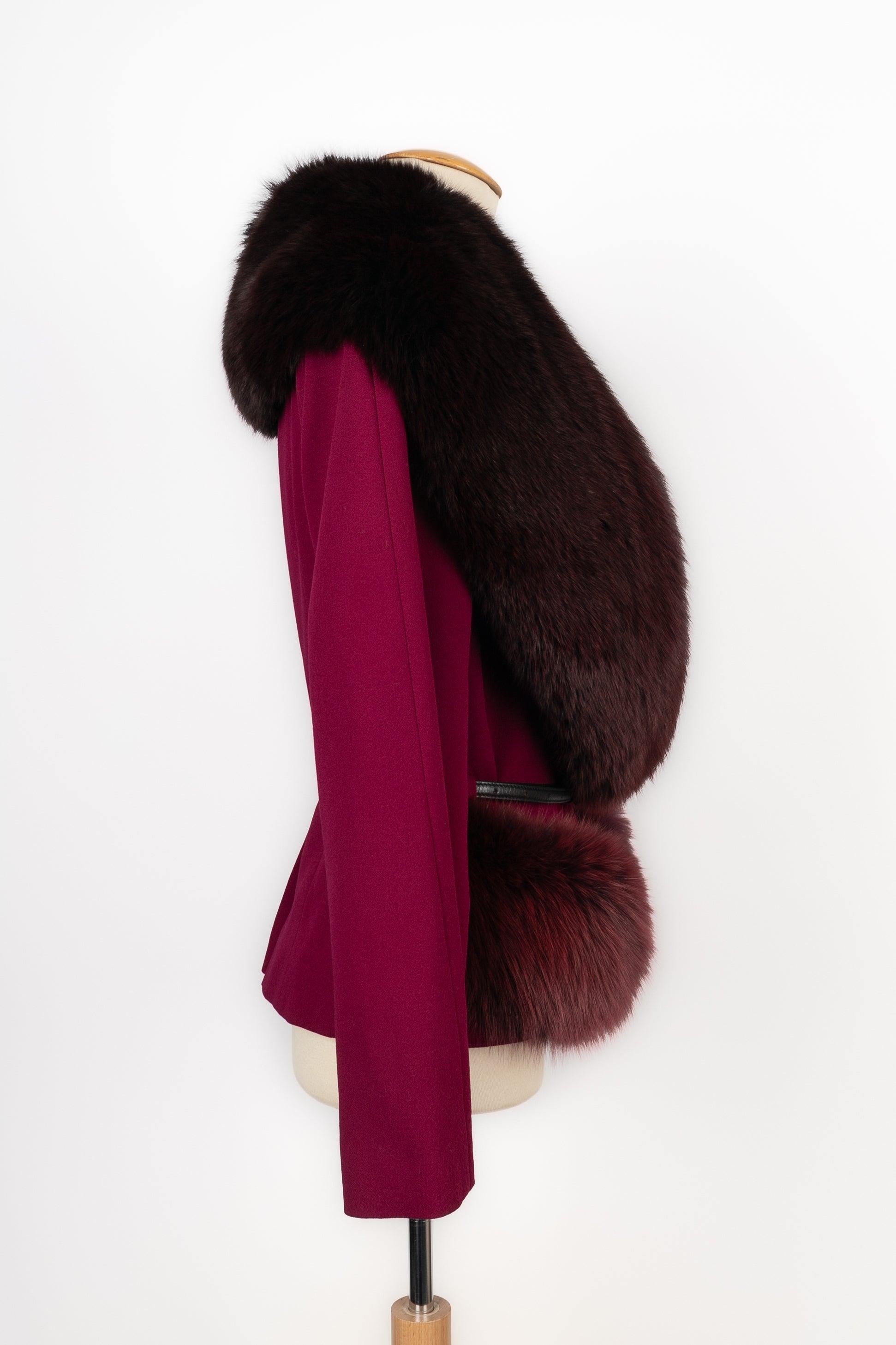 Women's Christian Dior Plum New Wool Jacket, 2007